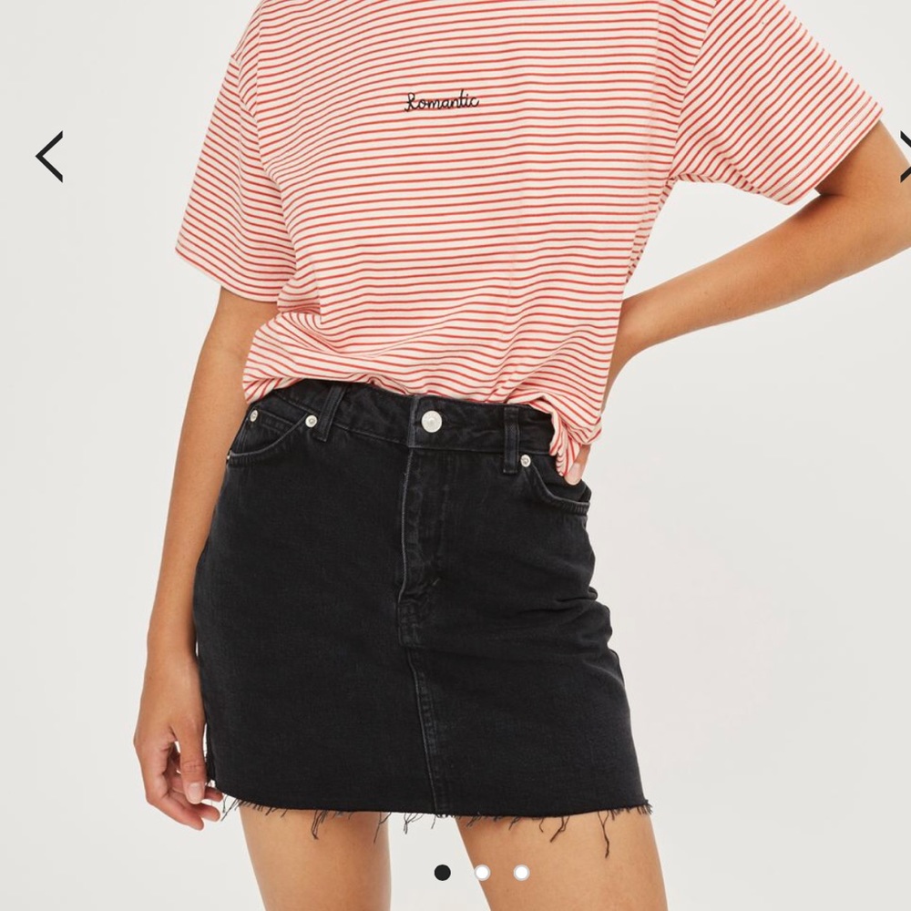 TOPSHOP MOTO DENIM SKIRT